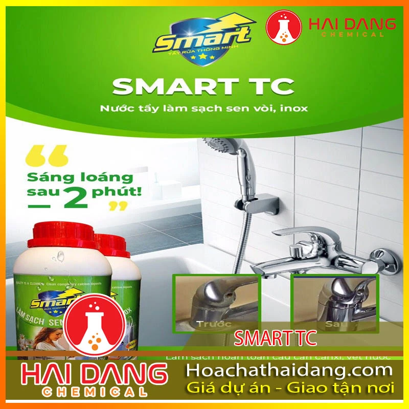 Hóa Chất Tẩy Rửa Cáu Cặn Sen Vòi Smart TC