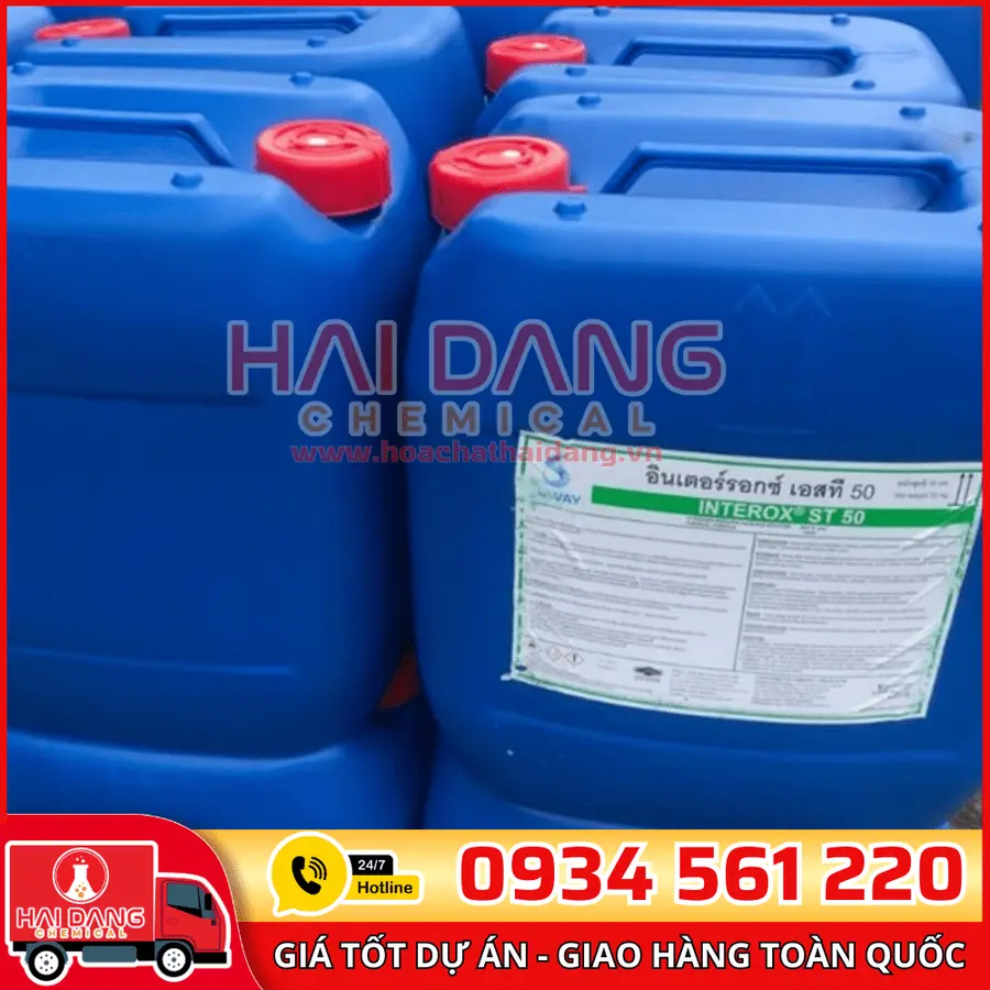 Oxy Già Hydrogen Proxide H2O2 50% Thái Lan