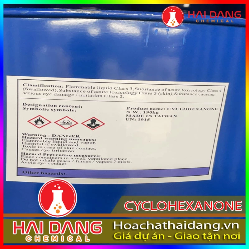 Dung Môi Sản Xuất Sơn Cyclohexanone