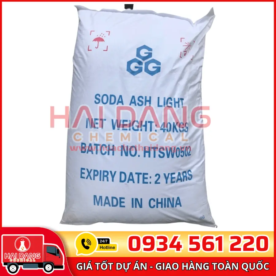 Soda Ash Light 3G NA2CO3 Trung Quốc 99% 