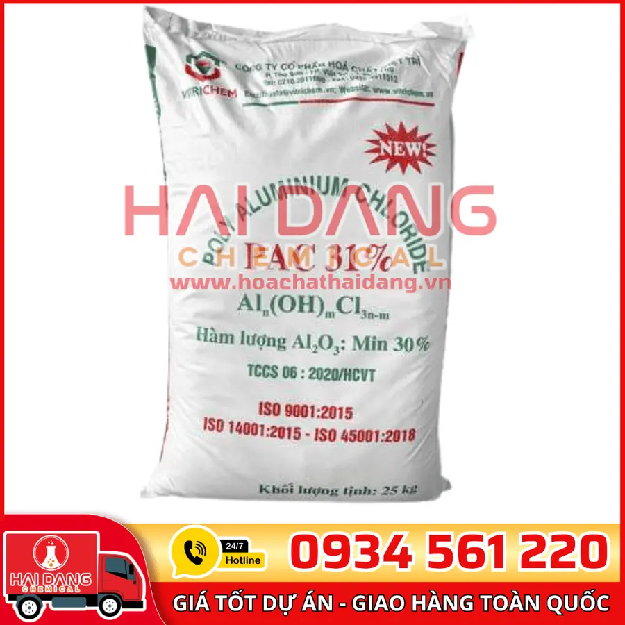 Polyaluminium Chloride Pac AL2O3 31% Việt Trì 