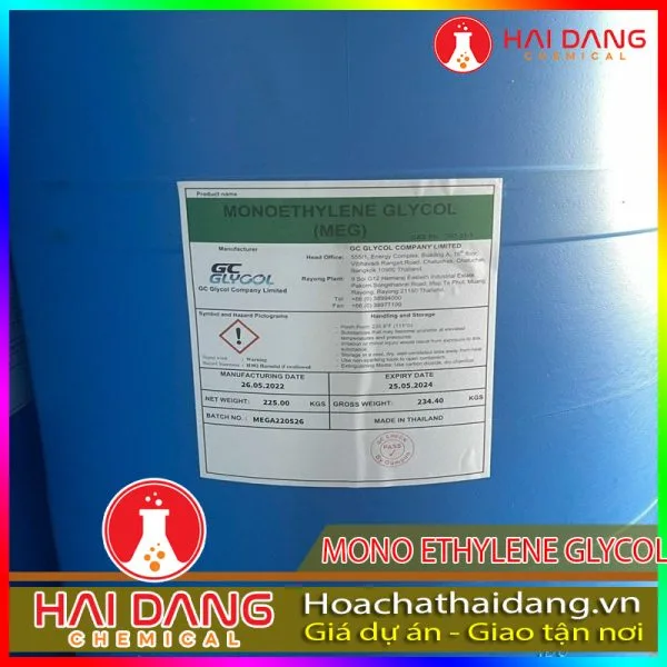 Mono Ethylene Glycol (MEG) C2H6O2 Indonesia 225kg/phuy