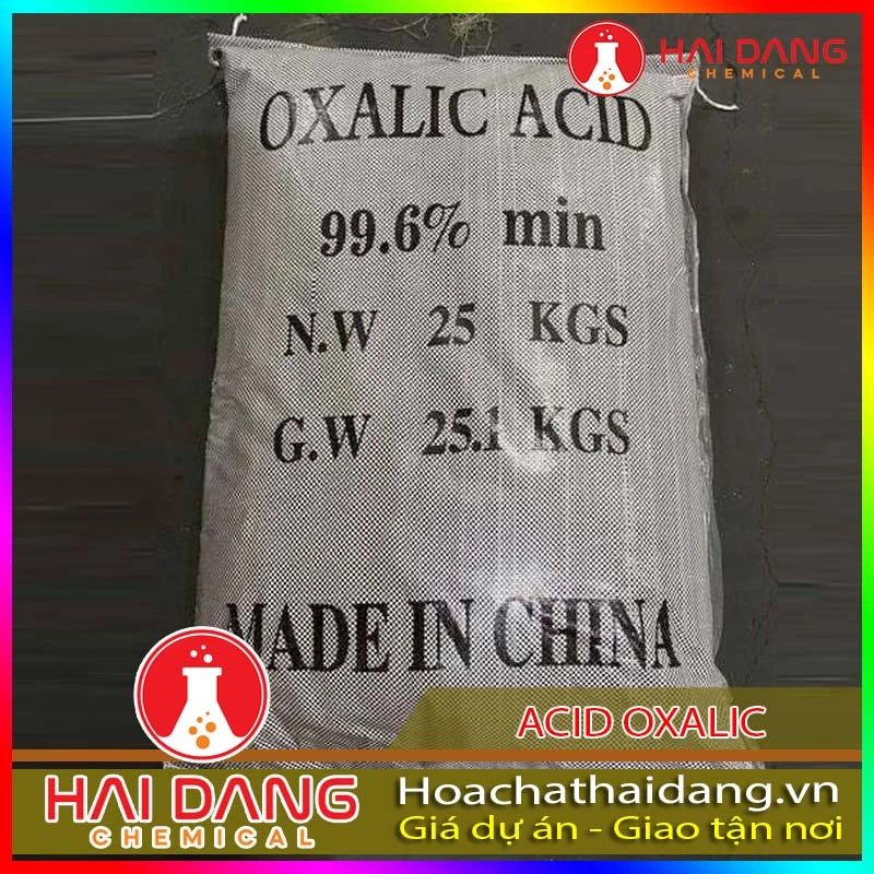 Hóa Chất Tẩy Rửa Cáu Cặn Acid Oxalic – C2H2O4