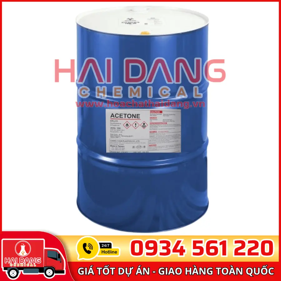 Acetone C3H6O Đài Loan 160kg